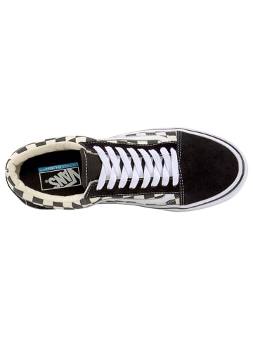 Vans Leren sneakers "Checkerboard Old" zwart/beige