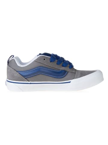 Vans Leder-Sneakers in Grau/ Blau