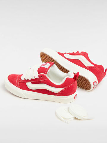 Vans Leder-Sneakers "Knu Skool" in Rot