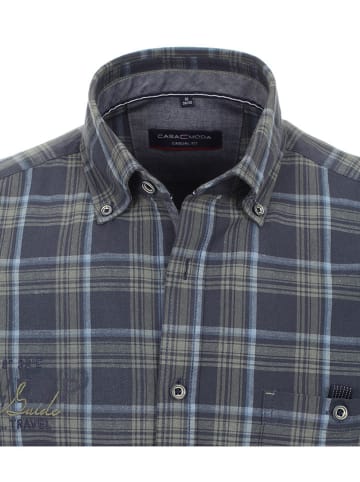 CASAMODA Koszula - Casual fit - w kolorze granatowo-oliwkowym