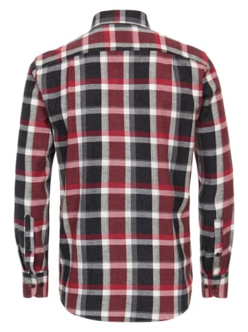 CASAMODA Hemd - Comfort fit - in Schwarz/ Rot
