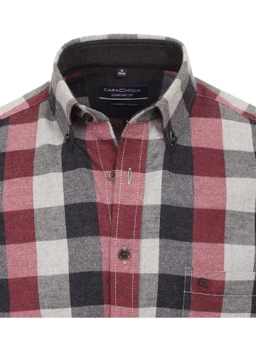 CASAMODA Koszula - Comfort fit - w kolorze kremowo-czarno-czerwonym