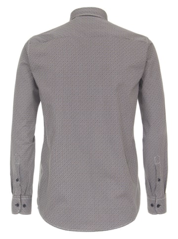 CASAMODA Hemd - Casual fit - in Schwarz/ Hellbraun