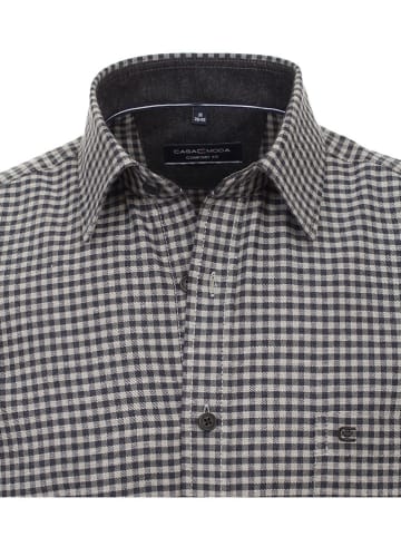 CASAMODA Koszula - Comfort fit - w kolorze czarno-szarym