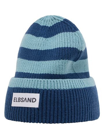 ELBSAND Czapka beanie "Norid" w kolorze granatowo-błękitnym