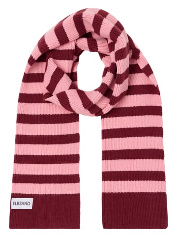 ELBSAND Schal "Noelle" in Rot/ Pink