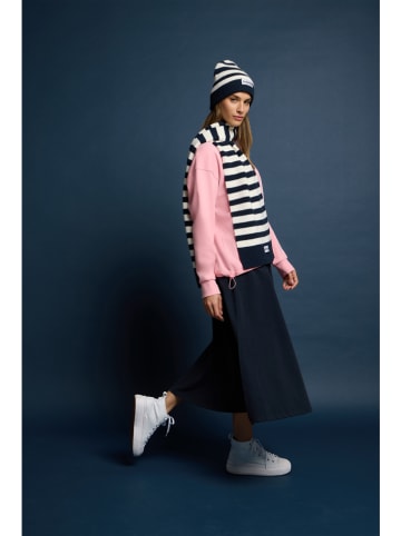 ELBSAND Sjaal "Noelle" donkerblauw/wit