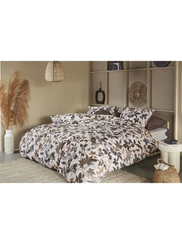 Beddinghouse Komplet pościeli satynowej "Gigi" w kolorze granatowo-białym