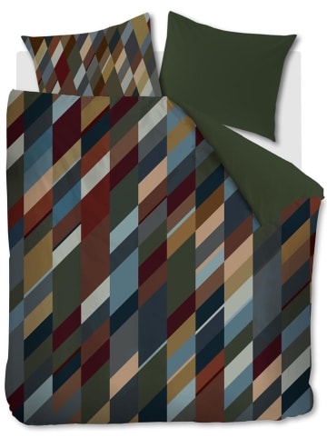 Beddinghouse Beddengoedset "Roan" kaki/lichtblauw/lichtbruin