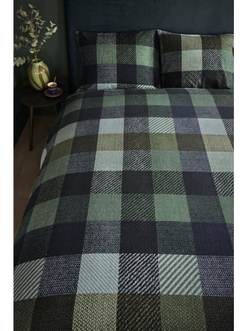 Beddinghouse Flanellen beddengoedset "Beckett" blauw/groen