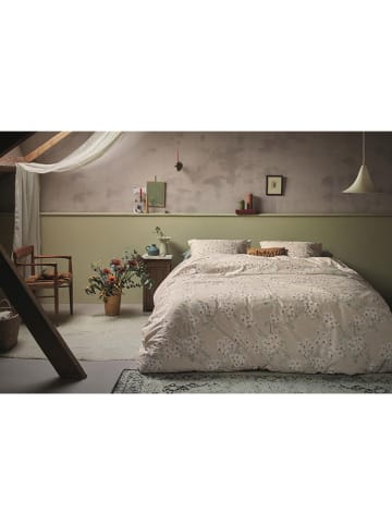 Beddinghouse Komplet pościeli "Blooming Flowers" w kolorze beżowo-białym