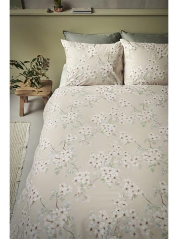 Beddinghouse Bettwäsche-Set "Blooming Flowers" in Beige/ Weiß