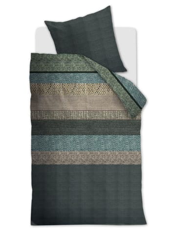 Beddinghouse Flanellen beddengoedset "Enzo" groen/turquoise