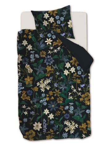 Beddinghouse Satijnen beddengoedset "Eve" donkerblauw/groen