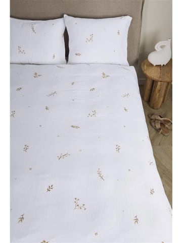 Beddinghouse Bettwäsche-Set "Evi" in Weiß/ Beige
