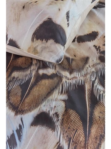 Beddinghouse Komplet pościeli satynowej "Giselle" w kolorze beżowo-jasnobrązowym