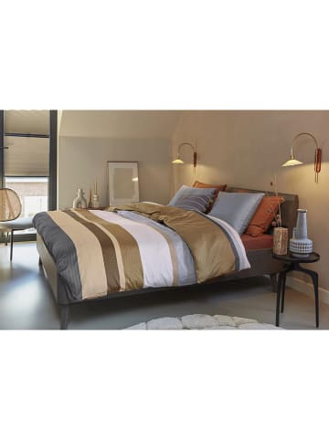 Beddinghouse Satin-Bettwäsche-Set "Ines" in Beige/ Braun