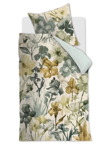 Beddinghouse Komplet pościeli "Iris Field" w kolorze zielonym