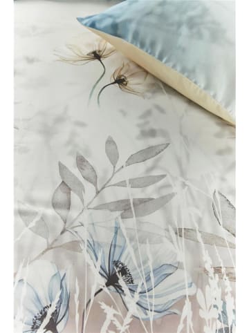 Beddinghouse Satijnen beddengoedset "Isabelle" lichtblauw/wit