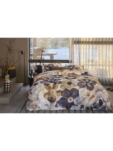 Beddinghouse Satin-Bettwäsche-Set "Jane" in Lila/ Beige