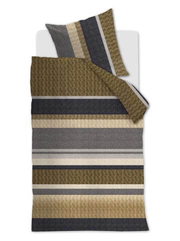 Beddinghouse Bettwäsche-Set "Jorren" in Grau/ Khaki