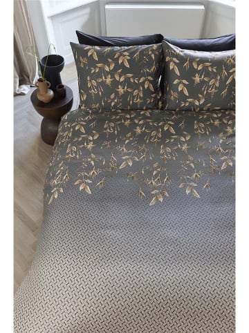 Beddinghouse Komplet pościeli satynowej "Khai" w kolorze antracytowym