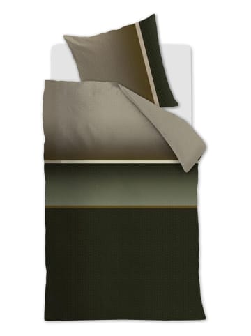 Beddinghouse Satin-Bettwäsche-Set "Kian" in Grün