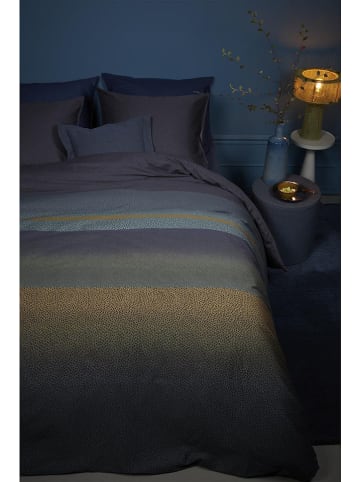 Beddinghouse Komplet pościeli satynowej "Lenny" w kolorze granatowym