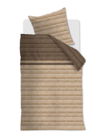 Beddinghouse Komplet pościeli "Lorena" w kolorze brązowo-beżowym