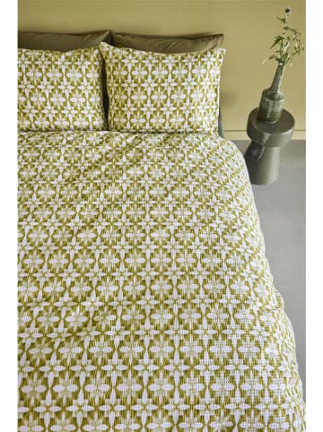 Beddinghouse Seersucker beddengoedset "Mae" groen