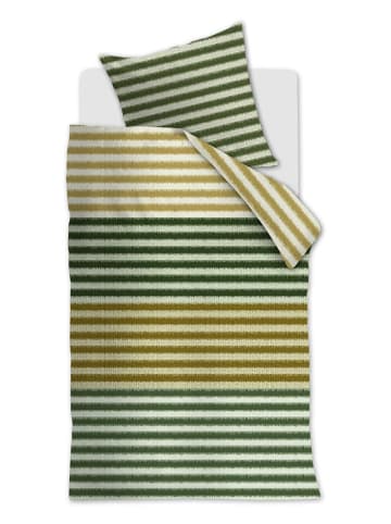 Beddinghouse Satin-Bettwäsche-Set "Misha" in Grün