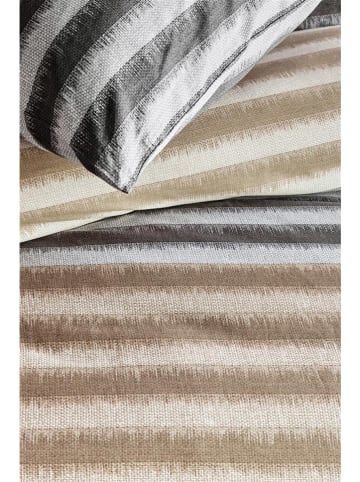 Beddinghouse Satijnen beddengoedset "Misha" beige/antraciet