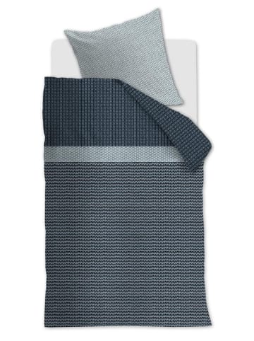 Beddinghouse Komplet pościeli flanelowej "River" w kolorze niebieskim