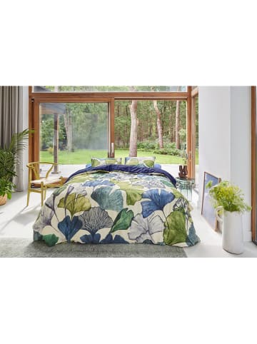Beddinghouse Satijnen beddengoedset "Sue" blauw/groen