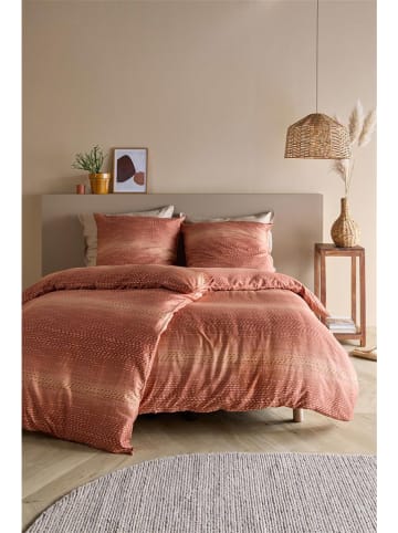 Beddinghouse Satin-Bettwäsche-Set "Vik" in Rot