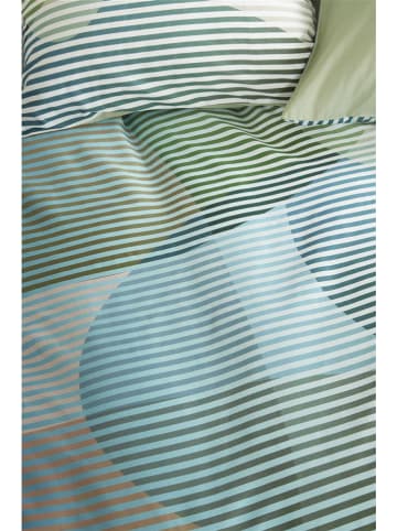 Beddinghouse Komplet pościeli satynowej "Prismatic" w kolorze zielono-niebieskim