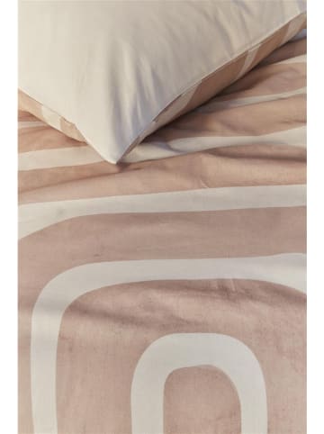 Beddinghouse Komplet pościeli "Tribe" w kolorze jasnoróżowo-białym