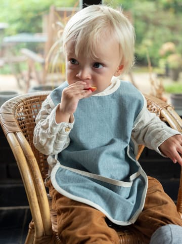 FABELAB Lätzchen in Blau - (B)28 x (H)44 cm