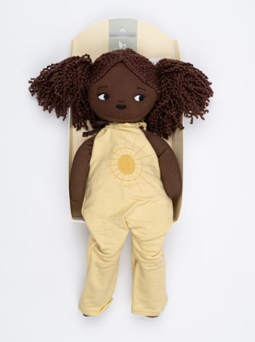 FABELAB Lalka "Sol" w kolorze brązowo-żółtym - 0+