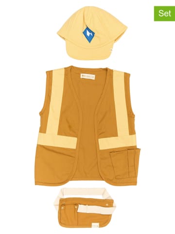 FABELAB 3-częściowy kostium "Builder" w kolorze jasnobrązowym
