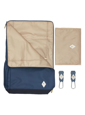 FABELAB Plecak w kolorze granatowym na akcesoria do przewijania - 32 x 45 x 14 cm