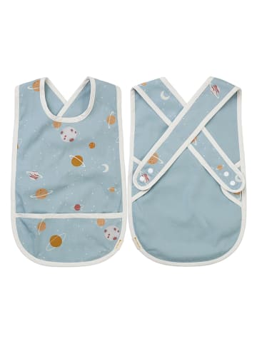 FABELAB Lätzchen "Planetary" in Hellblau - (B)28 x (H)44 cm