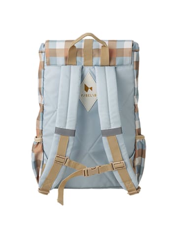 FABELAB Plecak w kolorze błękitnym ze wzorem  - 28 x 44 x 12 cm