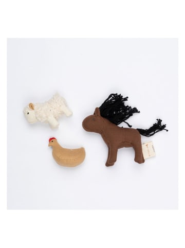 FABELAB Maskotki (3 szt.) "Pocket Friend - Farm Animals" - 0+