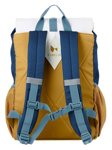 FABELAB Rucksack in Gelb/ Blau/ Weiß - (B)28 x (H)44 x (T)12 cm