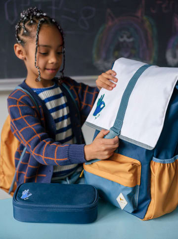 FABELAB Federmäppchen in Dunkelblau - (B)22 x (H)11 x (T)6 cm