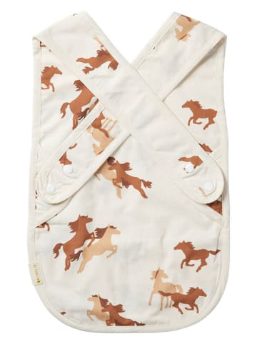 FABELAB Lätzchen "Wild at Heart" in Weiß - (B)28 x (H)44 cm