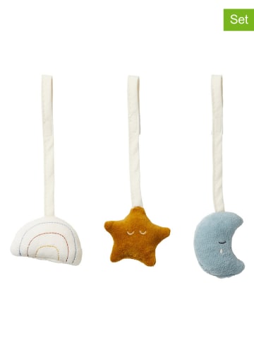 FABELAB 3er-Set: Spielbogen-Zubehör "Moonbeam" in Weiß/ Braun/ Hellblau  - ab Geburt