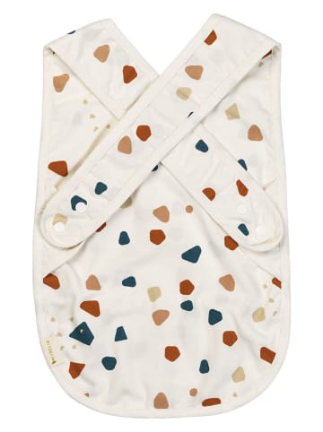 FABELAB Śliniaczek "Terrazzo" w kolorze białym