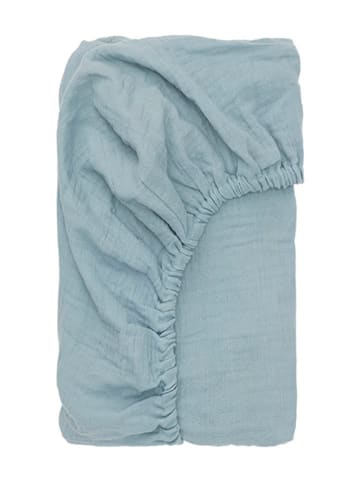FABELAB Spannbettlaken in Hellblau - (L)65 x (B)50 cm